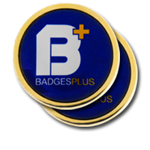 Personalised Round Gold Badge 25mm