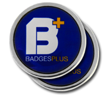 Personalised Round Silver Badge 25mm